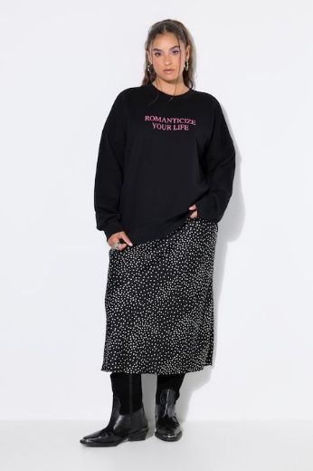 Plus size veliki brojevi Majica dugih rukava šireg kroja sa kragnom za punije