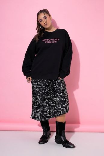 Plus size veliki brojevi Majica dugih rukava šireg kroja sa kragnom za punije