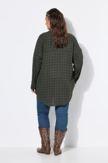 Plus size veliki brojevi Bluza dugih rukava šireg kroja od muslina za punije
