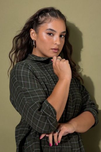 Plus size veliki brojevi Bluza dugih rukava šireg kroja od muslina za punije