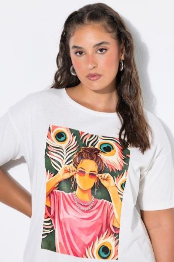 Plus size veliki brojevi Majica kratkih rukava šireg kroja za punije
