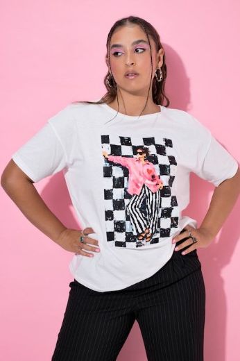 Plus size veliki brojevi Majica kratkih rukava šireg kroja za punije