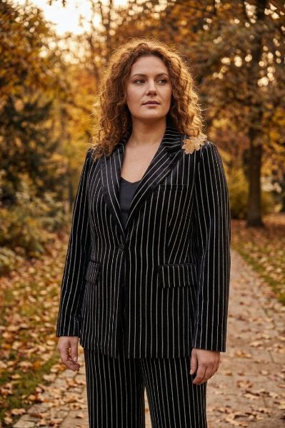 Veliki brojevi Sako prugasti moda za punije
