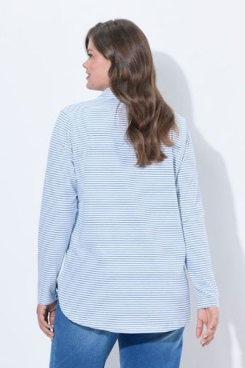 Plus size veliki brojevi Majica dugih rukana na pruge za punije