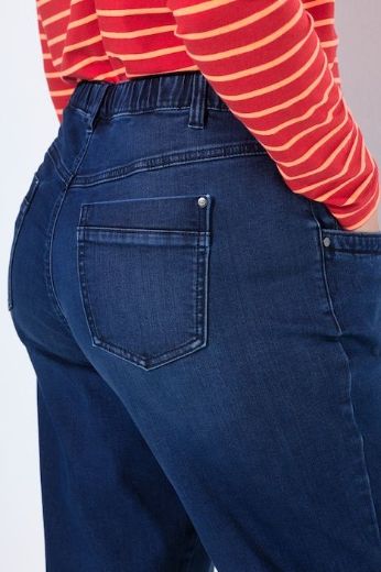 Plus size veliki brojevi Hlače traper povišenog struka za punije