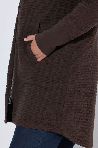 Plus size veliki brojevi Jakna s kapuljačom za punije