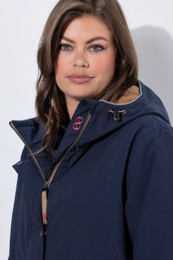 Plus size veliki brojevi Jakna dužeg kroja s kapuljačom za punije