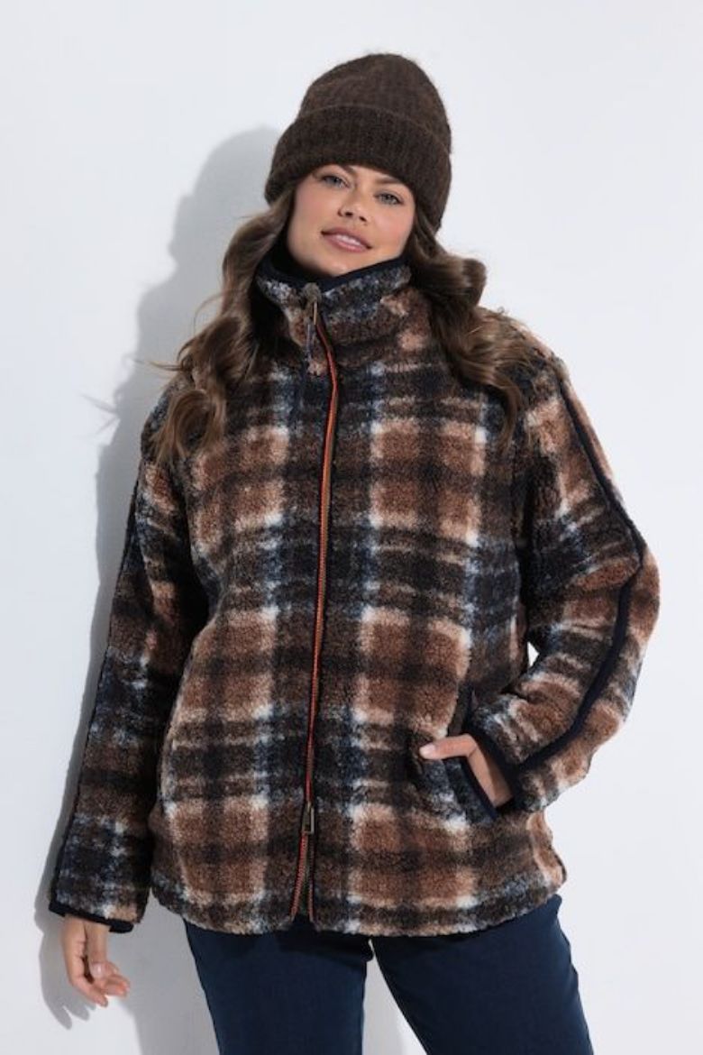 Plus size veliki brojevi Jakna teddy od flisa za punije