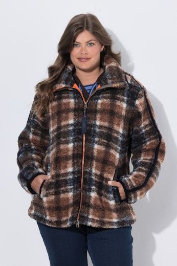 Plus size veliki brojevi Jakna teddy od flisa za punije