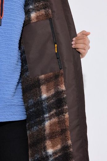 Plus size veliki brojevi Kaput dužeg kroja s kapuljačom za punije