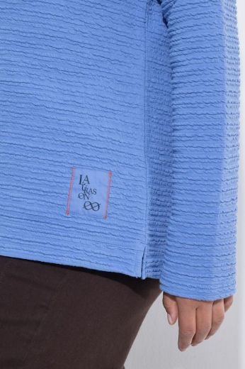 Plus size veliki brojevi Majica dugih rukava povišenog ovratnika za punije