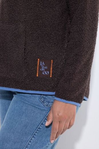 Plus size veliki brojevi Majica teddy s polu patentnim zatvaračem za punije