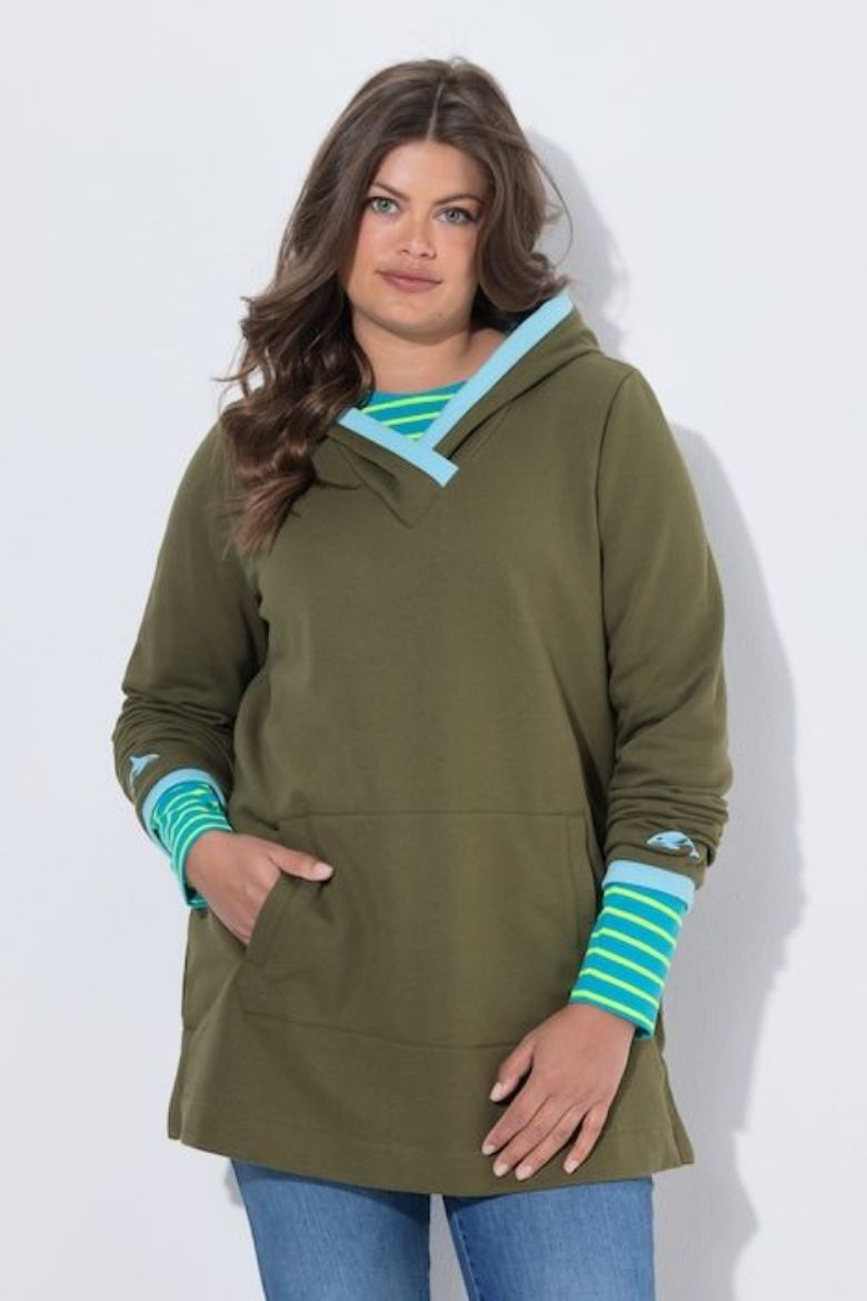 Plus size veliki brojevi Majica dugih rukava dužeg kroja za punije