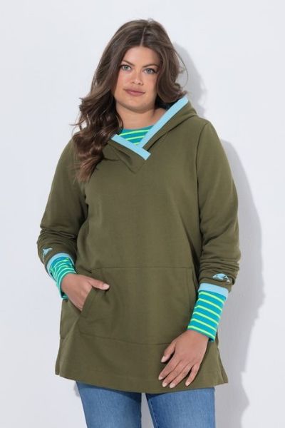 Veliki brojevi Majica dugih rukava dužeg kroja moda za punije
