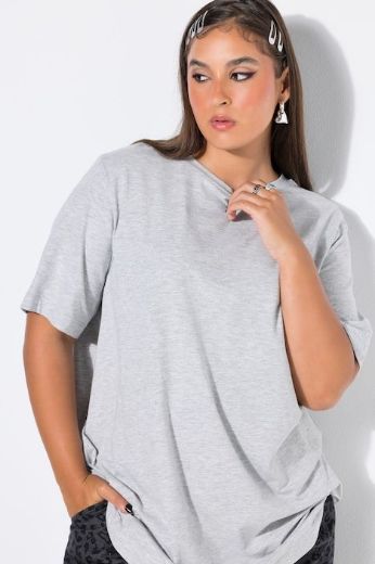 Plus size veliki brojevi Majica dugi model kratkih rukava za punije