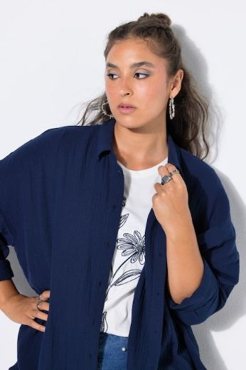 Plus size veliki brojevi Bluza na kopčanje za punije