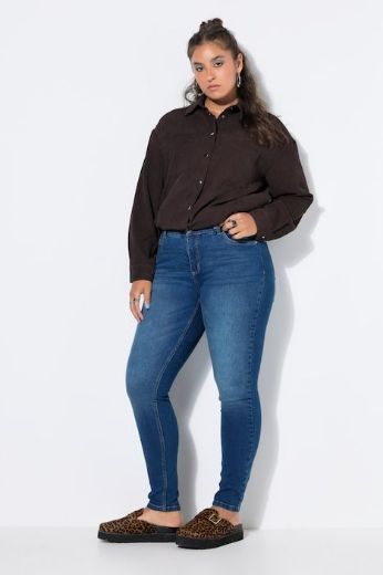 Plus size veliki brojevi Traperice uskih nogavica za punije