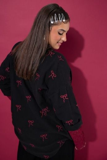 Plus size veliki brojevi Bluza dugih rukava šireg kroja za punije