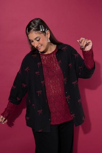 Plus size veliki brojevi Bluza dugih rukava šireg kroja za punije