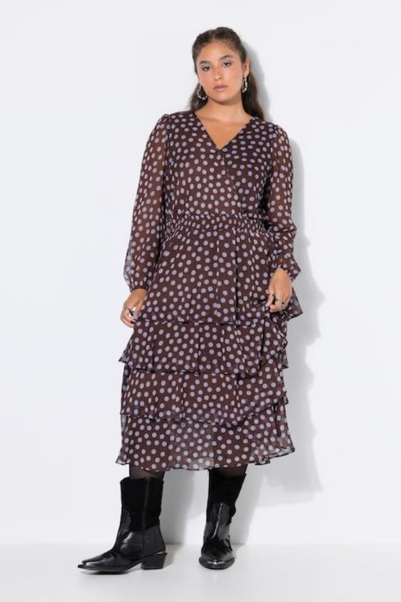 Plus size veliki brojevi Haljina midi za punije