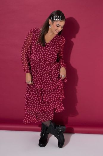 Plus size veliki brojevi Haljina midi za punije