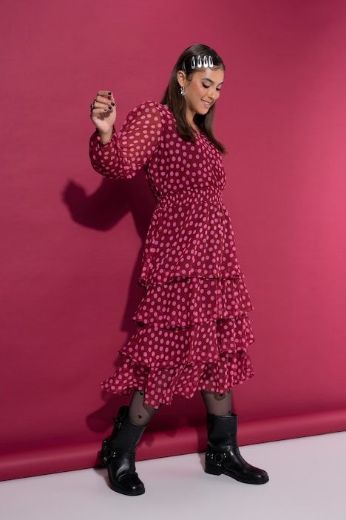 Plus size veliki brojevi Haljina midi za punije