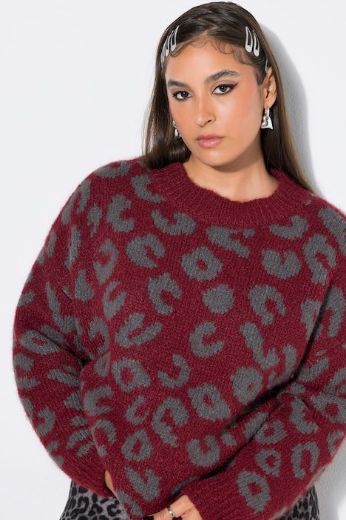 Plus size veliki brojevi Pulover dugih rukava šireg kroja za punije