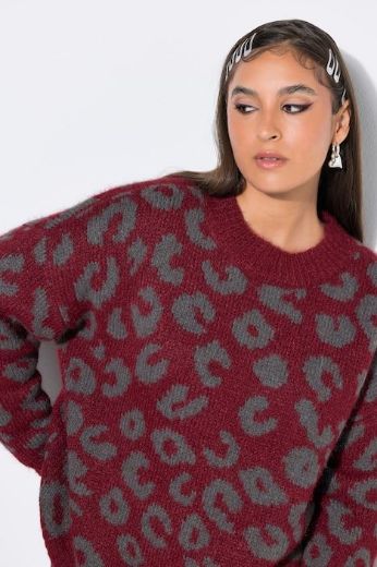 Plus size veliki brojevi Pulover dugih rukava šireg kroja za punije