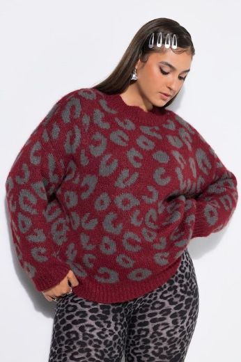 Plus size veliki brojevi Pulover dugih rukava šireg kroja za punije