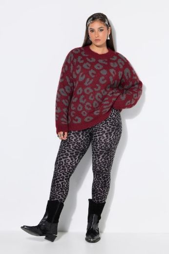 Plus size veliki brojevi Pulover dugih rukava šireg kroja za punije