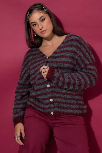 Plus size veliki brojevi Vesta dugih rukava šireg kroja za punije