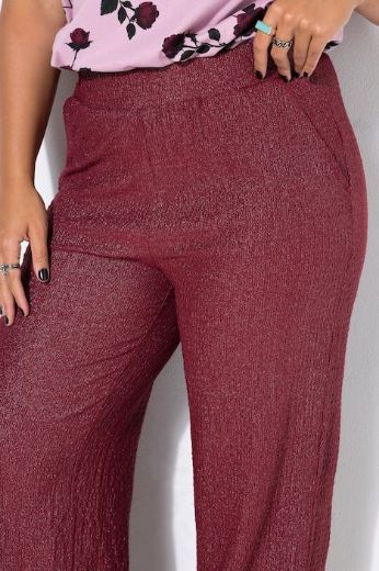 Plus size veliki brojevi Hlače širokih nogavica elastičnog struka za punije