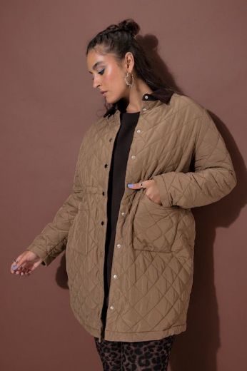 Plus size veliki brojevi Jakna prošivena A kroja za punije