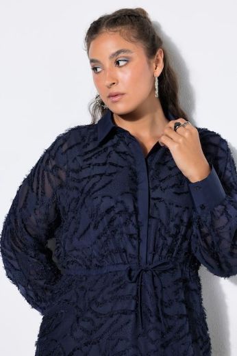 Plus size veliki brojevi Haljina midi dugih rukava za punije