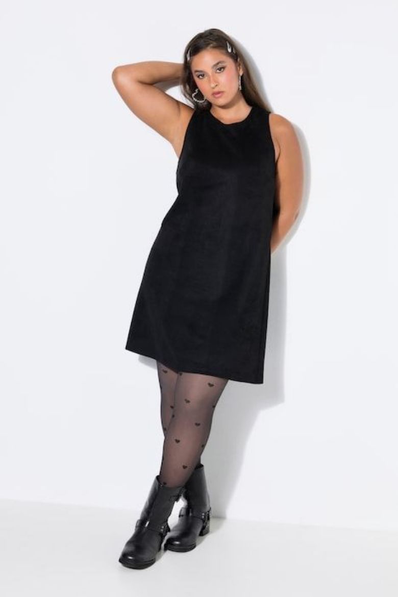 Plus size veliki brojevi Haljina midi bez rukava za punije