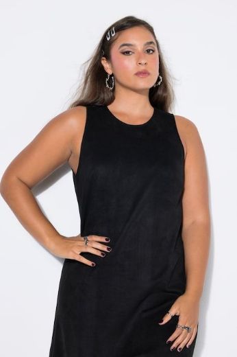 Plus size veliki brojevi Haljina midi bez rukava za punije
