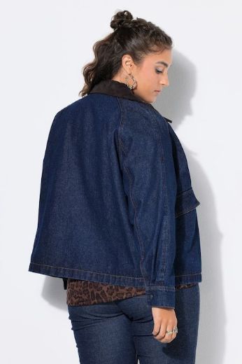 Plus size veliki brojevi Jakna lagana od trapera za punije
