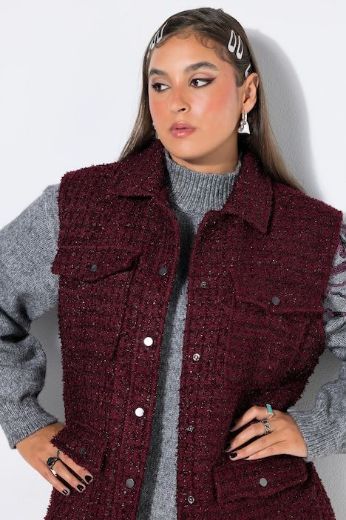 Plus size veliki brojevi Prsluk na kopčanje za punije