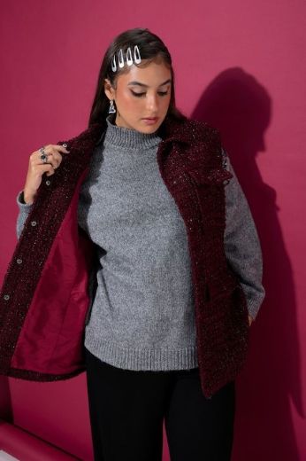 Plus size veliki brojevi Prsluk na kopčanje za punije