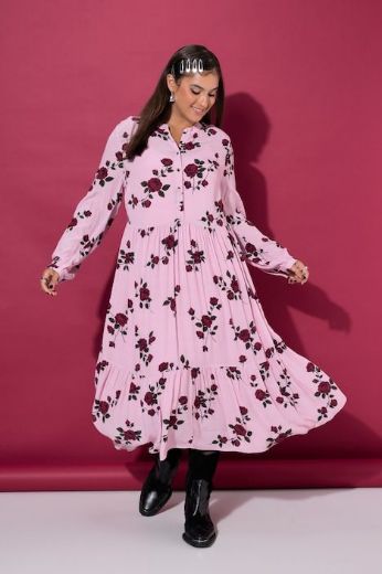 Plus size veliki brojevi Haljina midi A kroja za punije