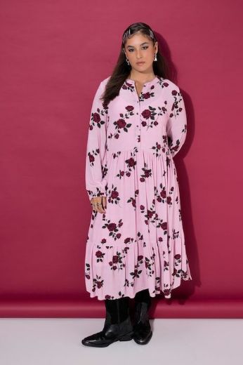 Plus size veliki brojevi Haljina midi A kroja za punije