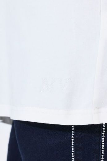Plus size veliki brojevi Majica 3/4 rukava A kroja okruglog izreza za punije
