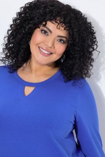 Plus size veliki brojevi Majica 3/4 rukava A kroja okruglog izreza za punije