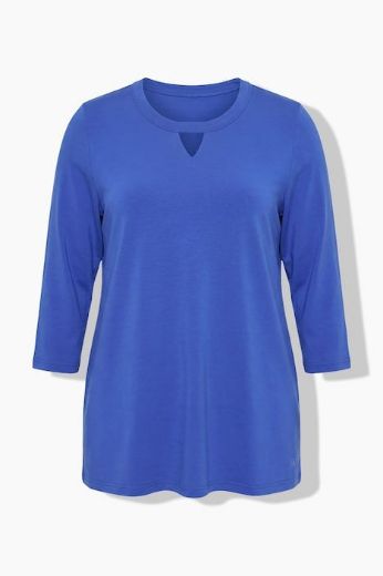 Plus size veliki brojevi Majica 3/4 rukava A kroja okruglog izreza za punije