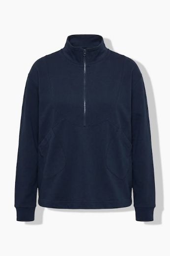 Plus size veliki brojevi Majica dugih rukava s polu patentnim zatvaračem za punije