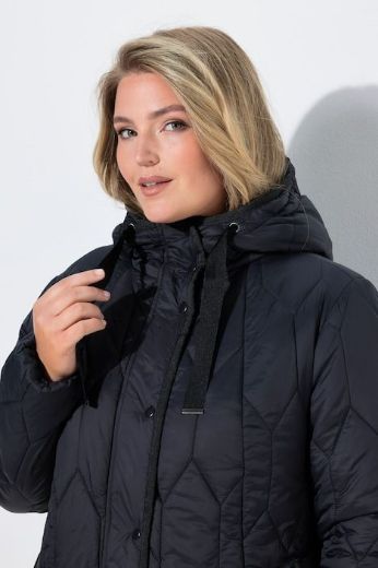 Plus size veliki brojevi Jakna prošivena s kapuljačom za punije