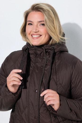 Plus size veliki brojevi Jakna prošivena s kapuljačom za punije