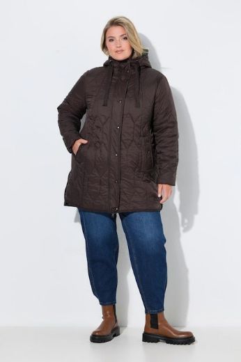 Plus size veliki brojevi Jakna prošivena s kapuljačom za punije
