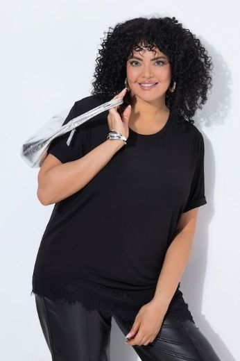 Plus size veliki brojevi Majica kratkih rukava asimetričnog kroja za punije