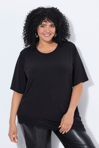 Plus size veliki brojevi Majica kratkih rukava asimetričnog kroja za punije